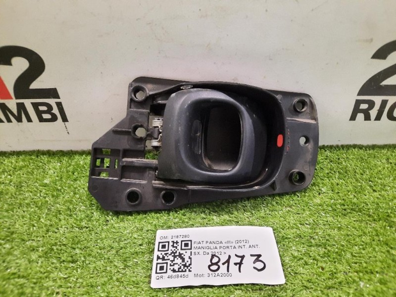 Maniglia Porta INT ANT SX 2187280 Fiat Panda III 2012