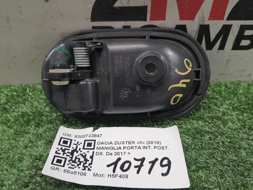 Maniglia Porta INT POST DX 8200733847 Dacia Duster II 2018