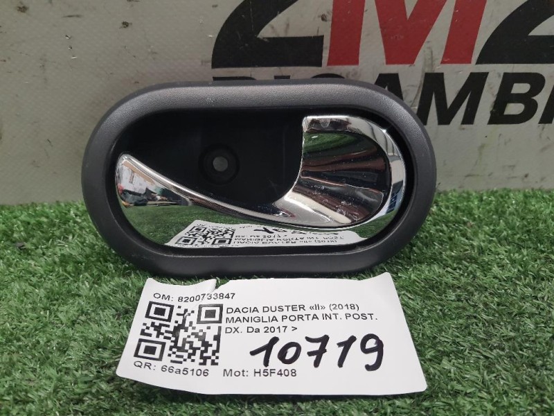Maniglia Porta INT POST DX 8200733847 Dacia Duster II 2018