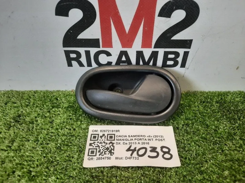 Maniglia Porta INT POST DX 826721919R Dacia Sandero II 2013