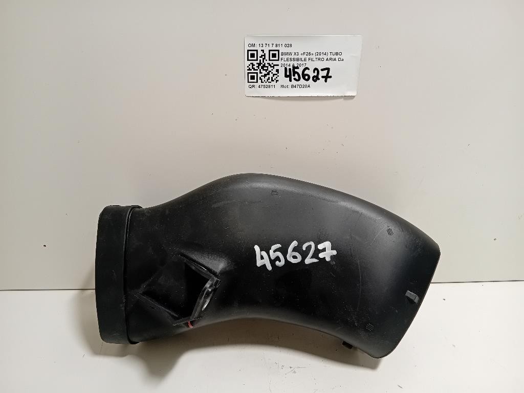 TUBO Flessibile Filtro ARIA 13 71 7 811 028 Bmw X3 F25 2014