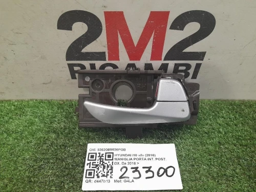 Maniglia Porta INT POST DX 83620B9030PGB Hyundai I10 II 2016