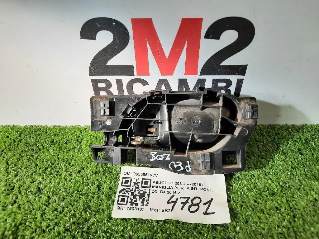 Maniglia Porta INT POST DX 96555516VV Peugeot 208 I 2015