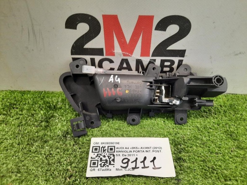 Maniglia Porta INT POST SX 8K0839019E Audi A4 8K5 Avant 2012