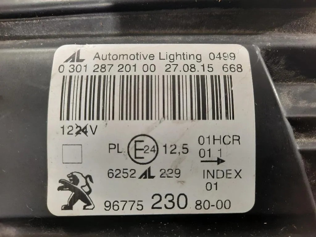 Proiettore ANT SX 9677523080-00 Peugeot 308 I SW 2012