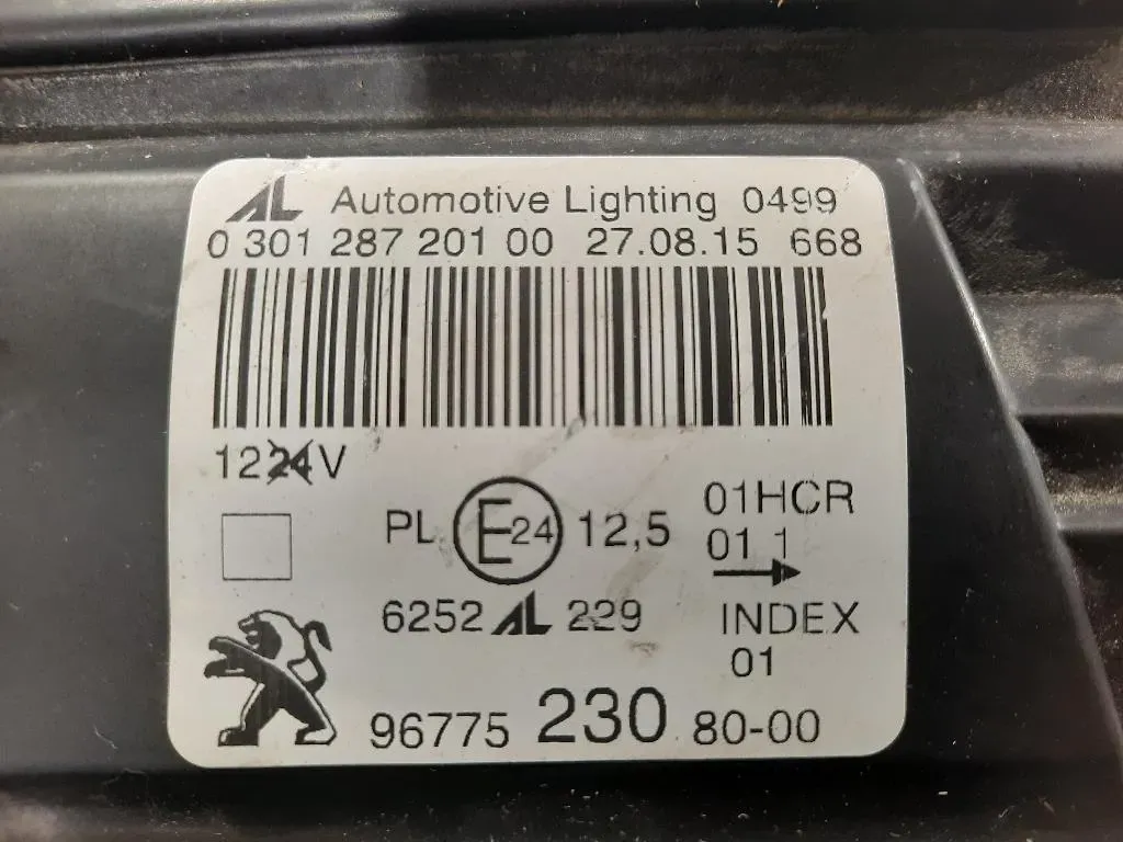 Proiettore ANT SX 9677523080-00 Peugeot 308 I SW 2012