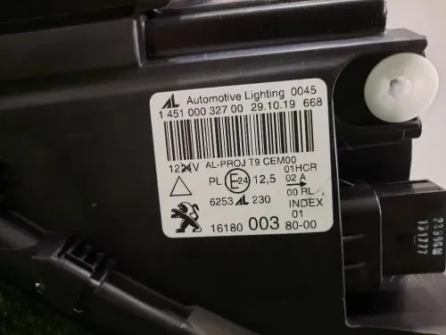 Proiettore ANT SX 1618000380 Peugeot 308 II 2014