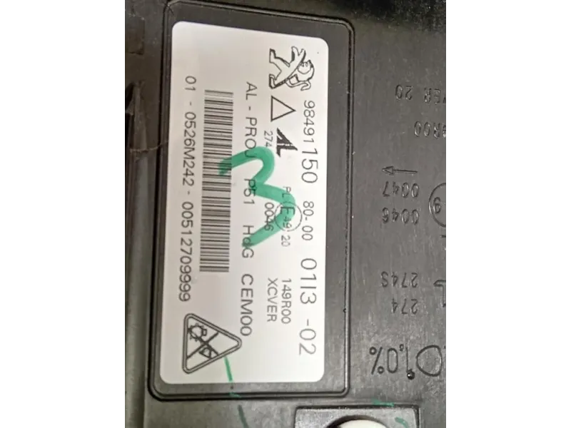 Proiettore ANT SX 9849115080 Peugeot 308 III 2021