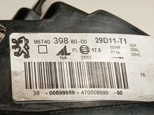 Proiettore ANT SX PROIETTORE ANT SX Peugeot 407 2004