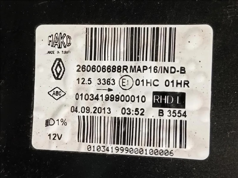 Proiettore ANT SX 260606688R Renault CLIO IV 2013