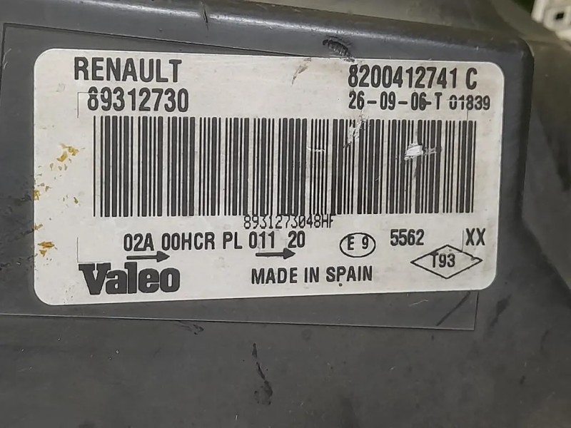 Proiettore ANT SX 89312730 Renault Mégane II 2003