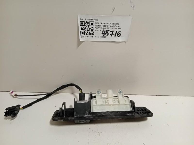 Maniglia Portello EST POST A1667500593 Mercedes Classe ML W166 2012