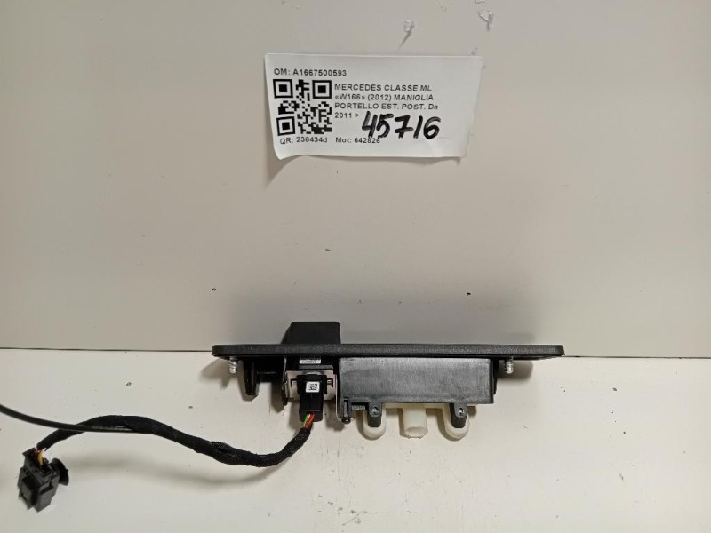 Maniglia Portello EST POST A1667500593 Mercedes Classe ML W166 2012