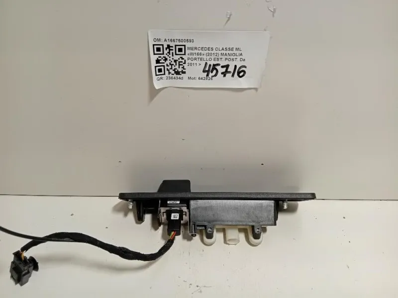 Maniglia Portello EST POST A1667500593 Mercedes Classe ML W166 2012