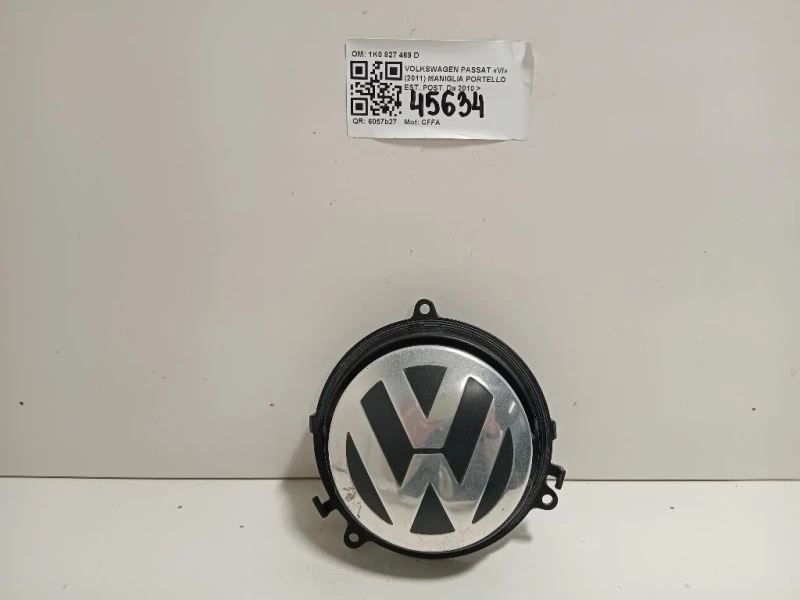 Maniglia Portello EST POST 1K0 827 469 D Volkswagen Passat VI 2011
