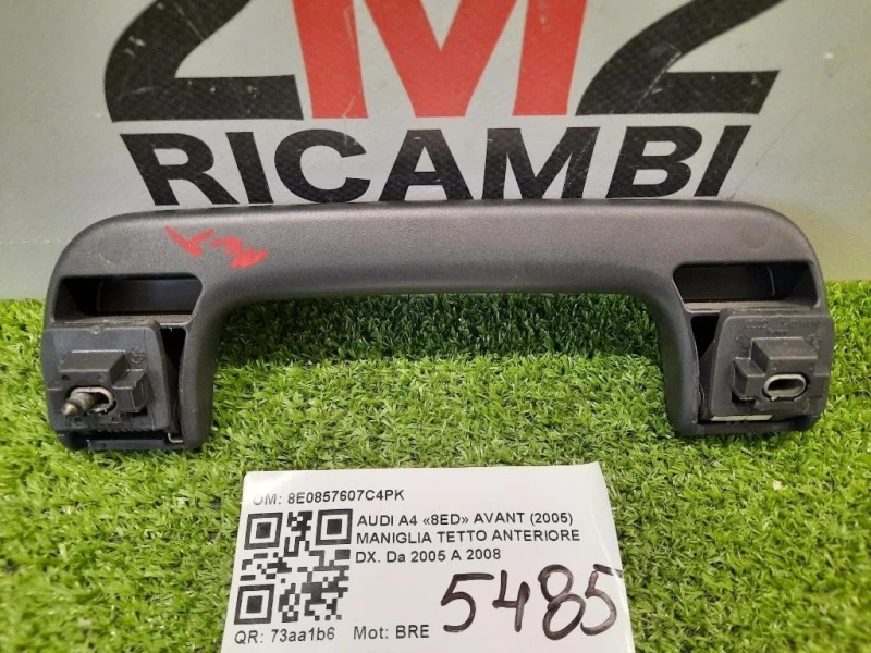 Maniglia Tetto Anteriore DX 8E0857607C ANT DX Audi A4 8ED Avant 2005