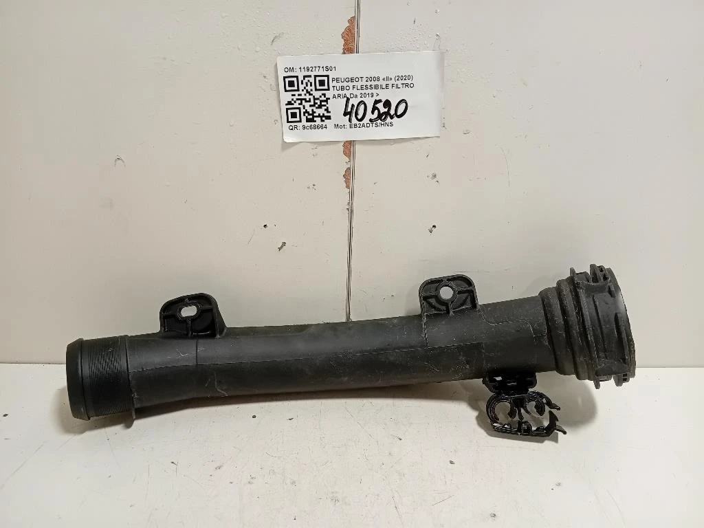 TUBO Flessibile Filtro ARIA 1192771S01 Peugeot 2008 II 2020