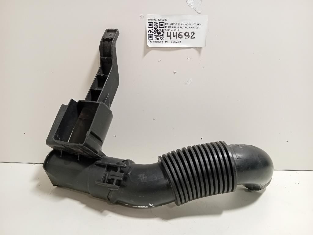 TUBO Flessibile Filtro ARIA TUBO FLESSIBILE FILTRO ARIA Peugeot 208 I 2012