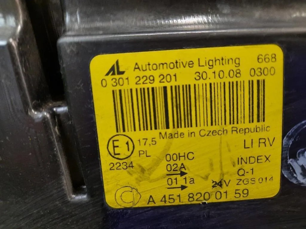 Proiettore ANT SX A4518200159 Smart Fortwo Cabrio 451 2007