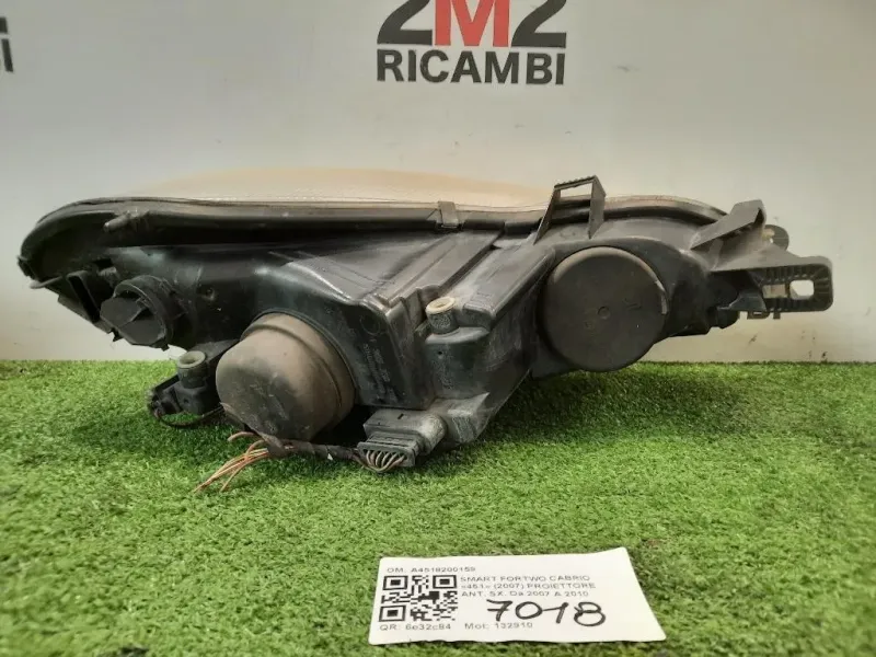 Proiettore ANT SX A4518200159 Smart Fortwo Cabrio 451 2007