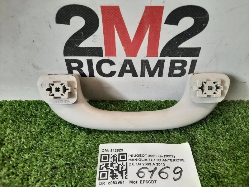 Maniglia Tetto Anteriore DX 9128Z9 ANT DX Peugeot 3008 I 2009