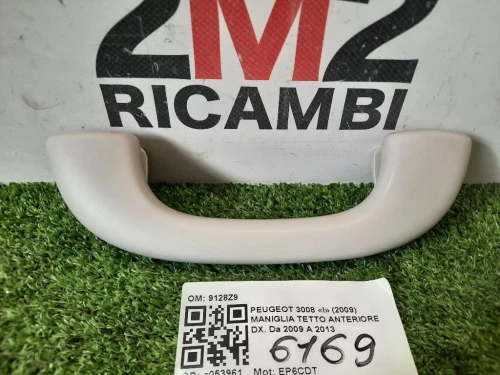 Maniglia Tetto Anteriore DX 9128Z9 ANT DX Peugeot 3008 I 2009