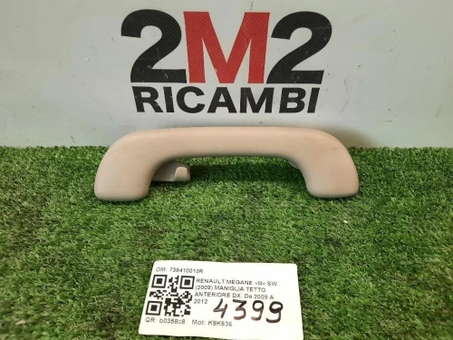 Maniglia Tetto Anteriore DX 739410013R Renault Mégane III SW 2009