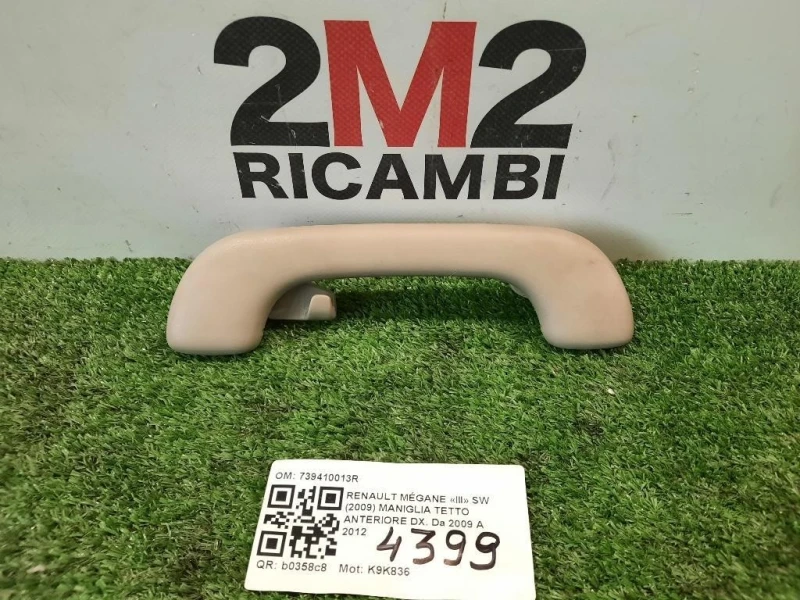 Maniglia Tetto Anteriore DX 739410013R Renault Mégane III SW 2009