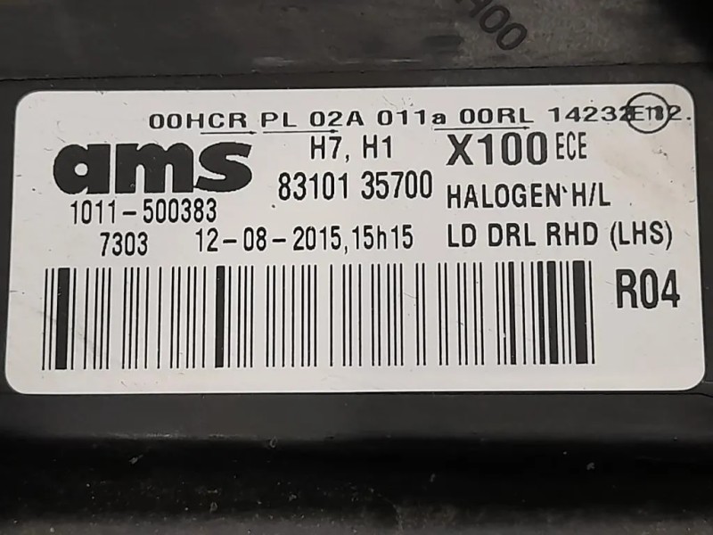 Proiettore ANT SX 83101-35700 Ssangyong Tivoli 2015