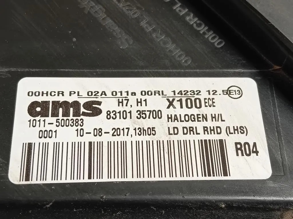 Proiettore ANT SX 83101 35700 Ssangyong Tivoli 2015