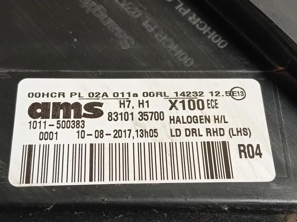 Proiettore ANT SX 83101 35700 Ssangyong Tivoli 2015