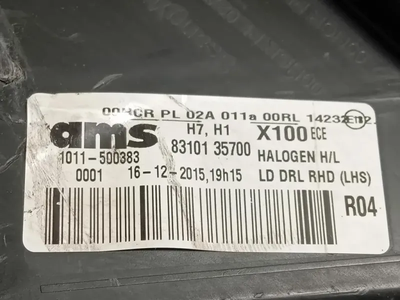 Proiettore ANT SX 83101 35700 Ssangyong Tivoli 2015