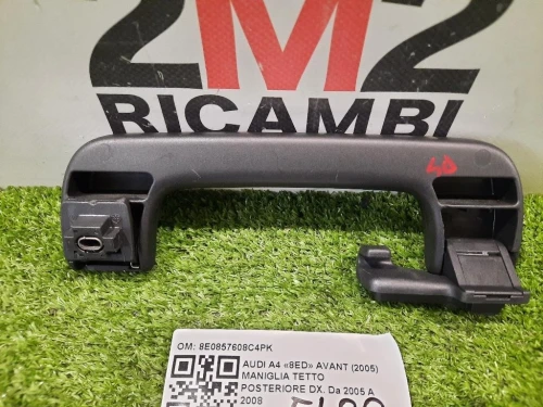 Maniglia Tetto Posteriore DX 8E0857608C4PK Audi A4 8ED Avant 2005