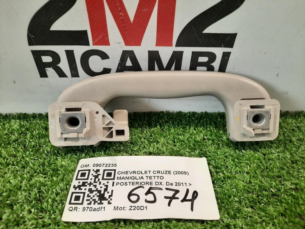 Maniglia Tetto Posteriore DX 09072235 POST DX Chevrolet Cruze 2009