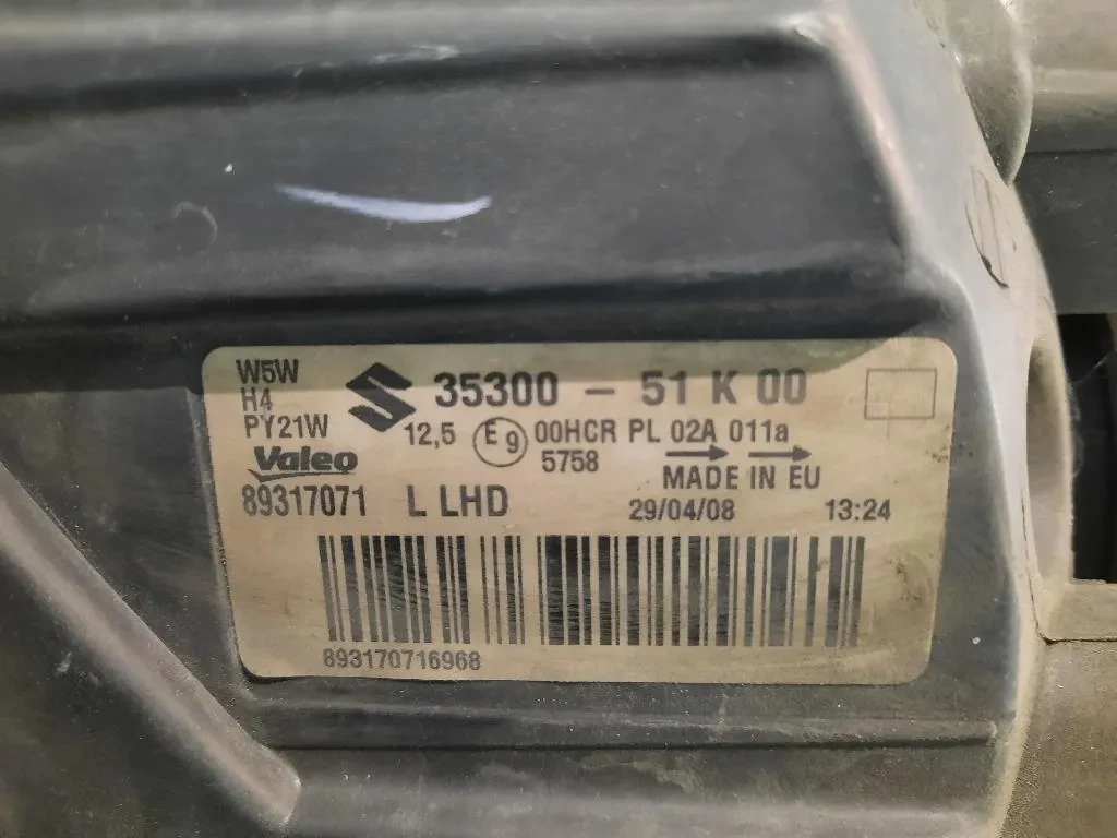 Proiettore ANT SX 3532051K00000 Suzuki Splash 2008