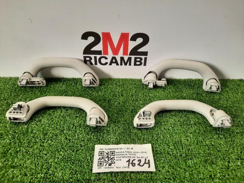 Maniglia Tetto Posteriore DX 5L6857607EY20 Skoda Fabia NJ3 2014