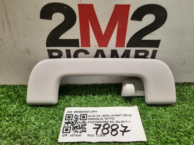 Maniglia Tetto Posteriore SX 8R0857607J4PK ANT SX Audi A4 8K5 Avant 2012
