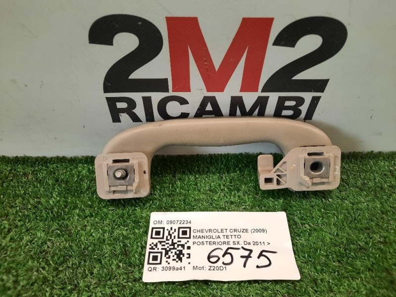 Maniglia Tetto Posteriore SX 09072234 POST SX Chevrolet Cruze 2009