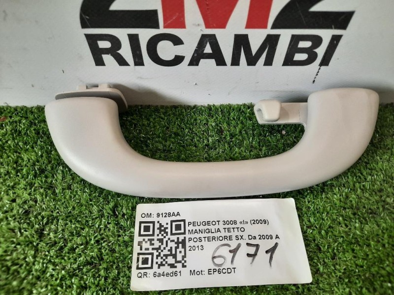 Maniglia Tetto Posteriore SX 9128AA POST SX Peugeot 3008 I 2009