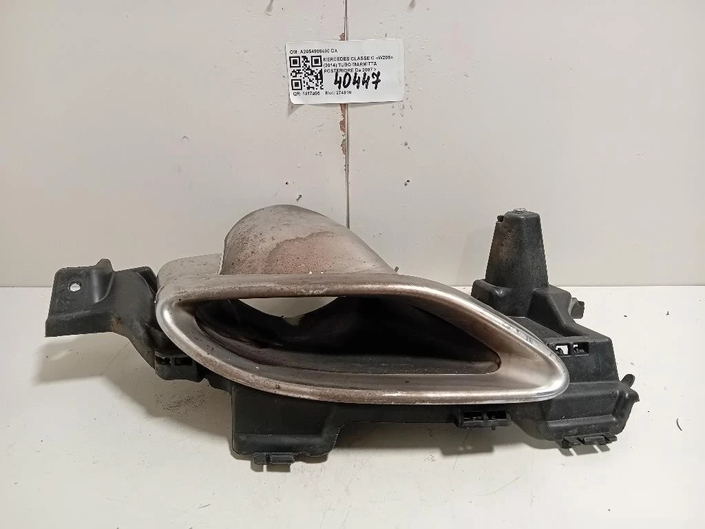 TUBO Marmitta Posteriore A2054900400 DX Mercedes Classe C W205 2014