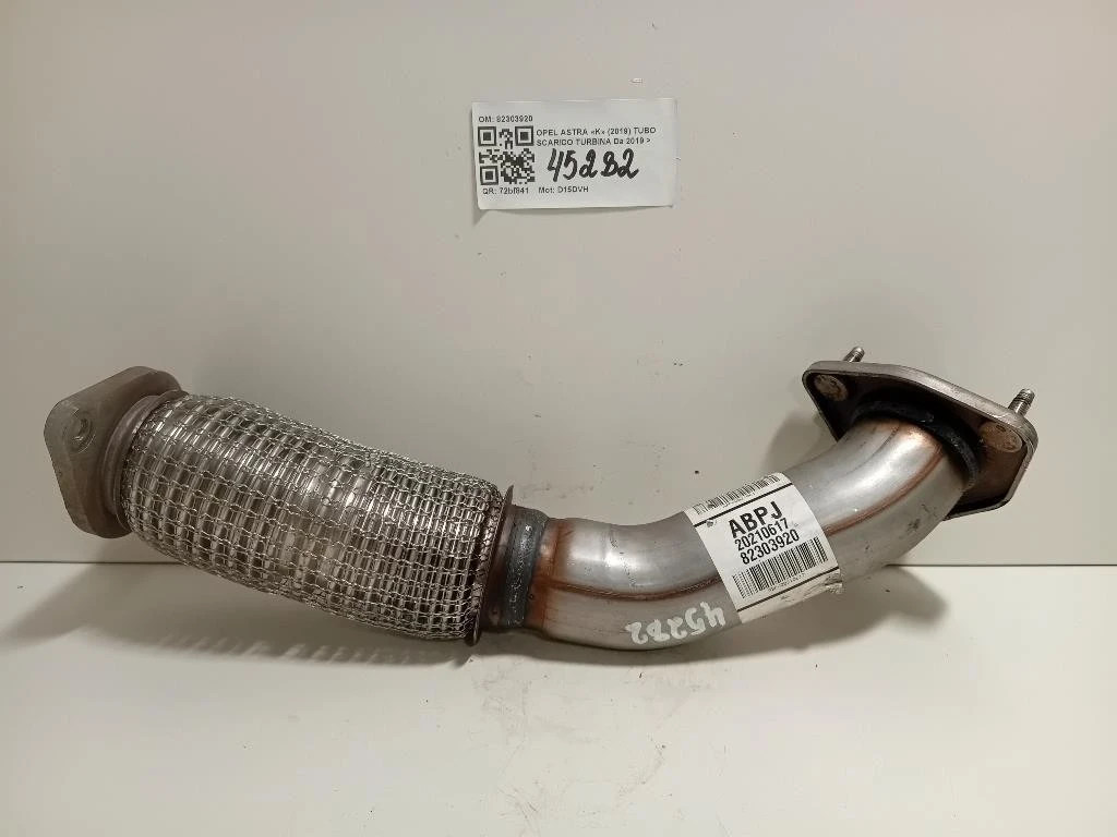 TUBO Scarico Turbina 82303920 Opel Astra K 2019