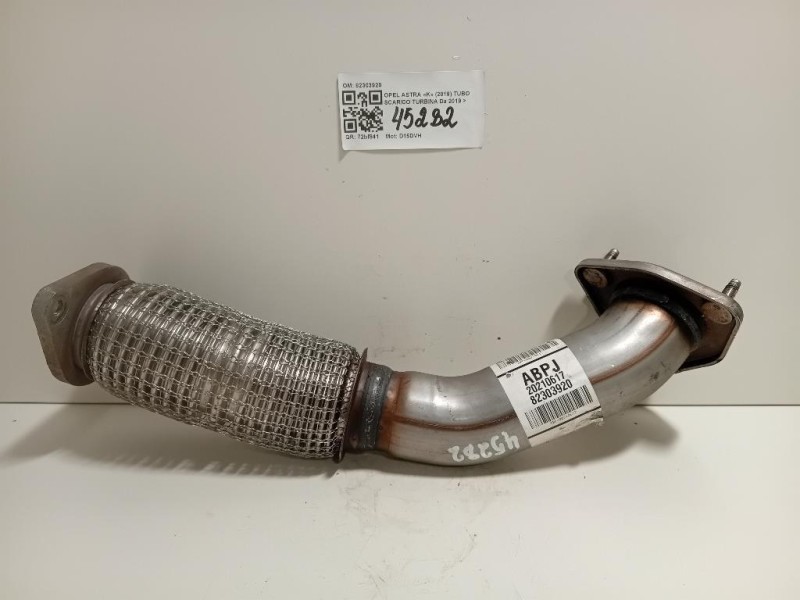 TUBO Scarico Turbina 82303920 Opel Astra K 2019