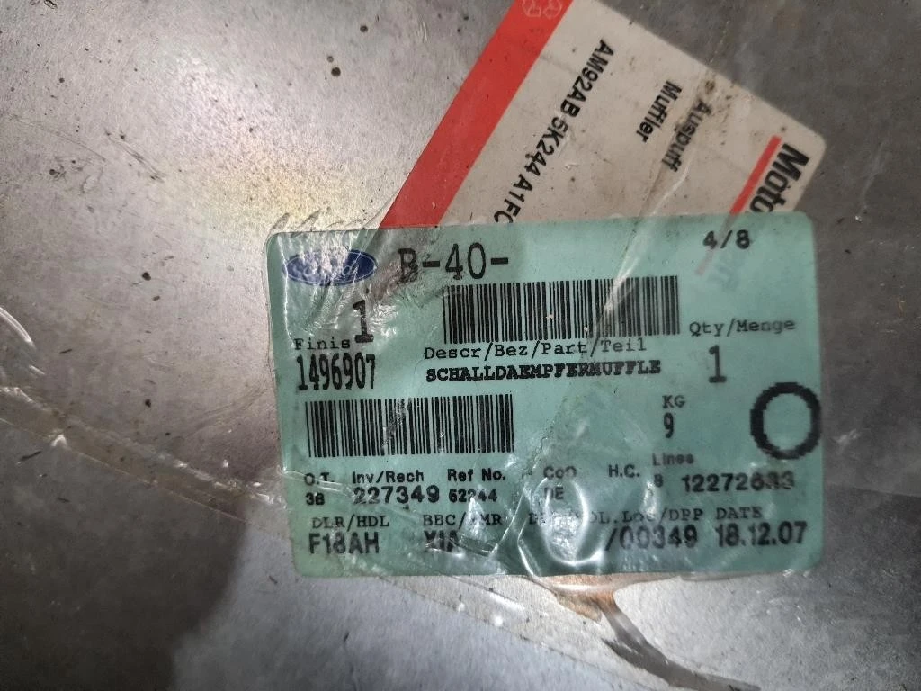 Marmitta Posteriore 1496907 Ford Escort VI 1991