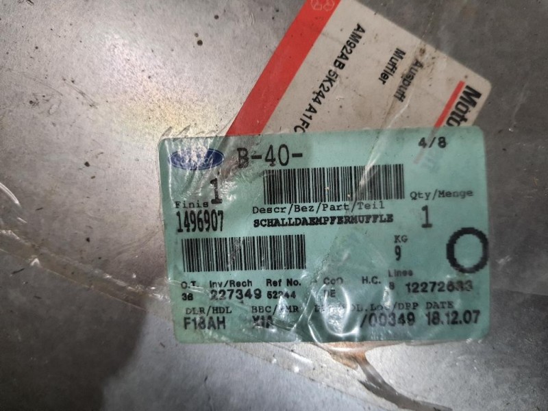 Marmitta Posteriore 1496907 Ford Escort VI 1991