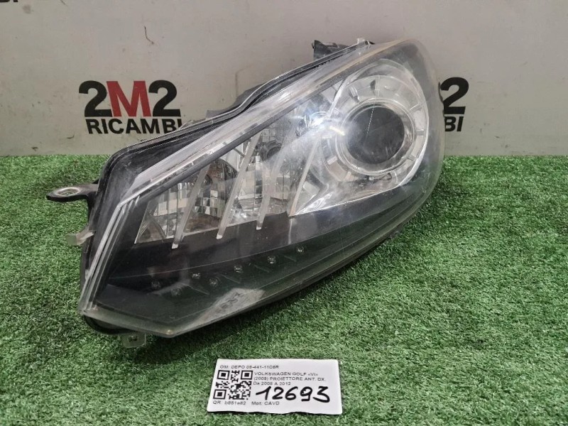 Proiettore ANT SX DEPO 08-441-11C6R Volkswagen GOLF VI 2009