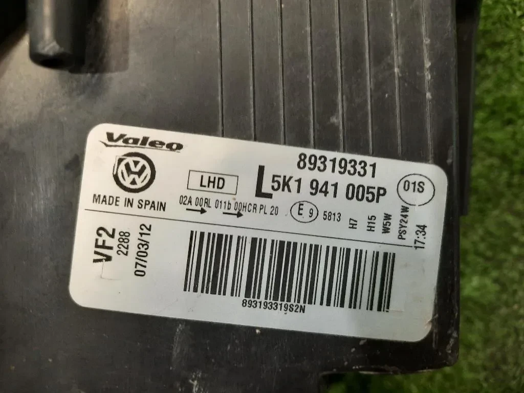 Proiettore ANT SX 5K1941005P Volkswagen GOLF VI 2009