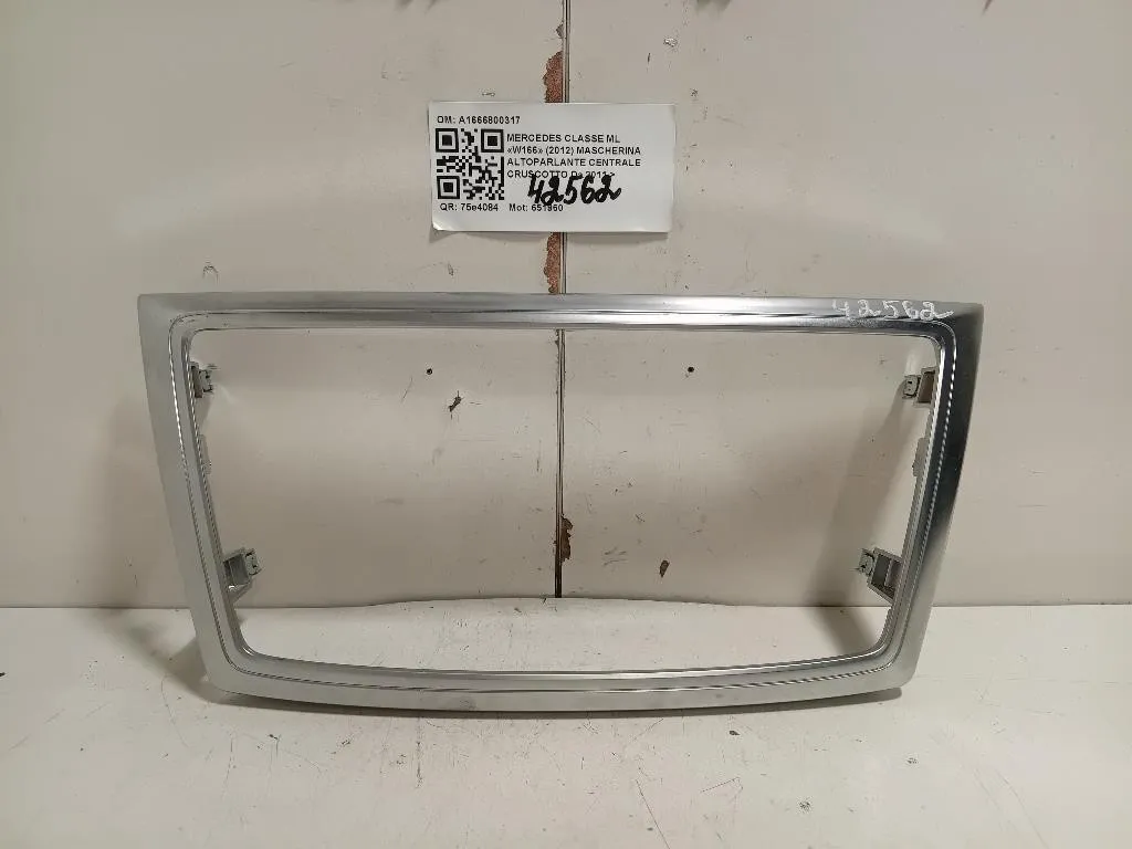 Mascherina Altoparlante Centrale Cruscotto A1666800317 Mercedes Classe ML W166 2012