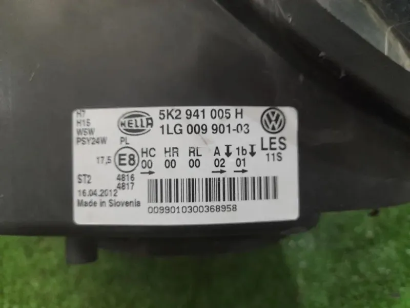 Proiettore ANT SX 5K2941005H Volkswagen GOLF VI 2009