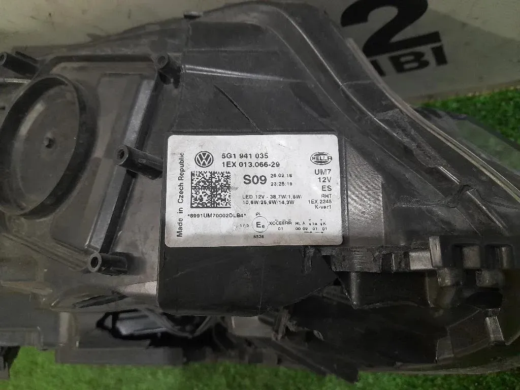 Proiettore ANT SX 5G1941035 VETRO ROTTO Volkswagen GOLF VII 2013