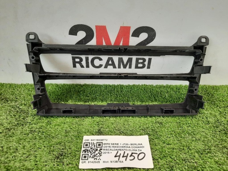 Mascherina Comandi Riscaldamento-clima 64119338772 Bmw Serie 1 F20 Berlina 2015